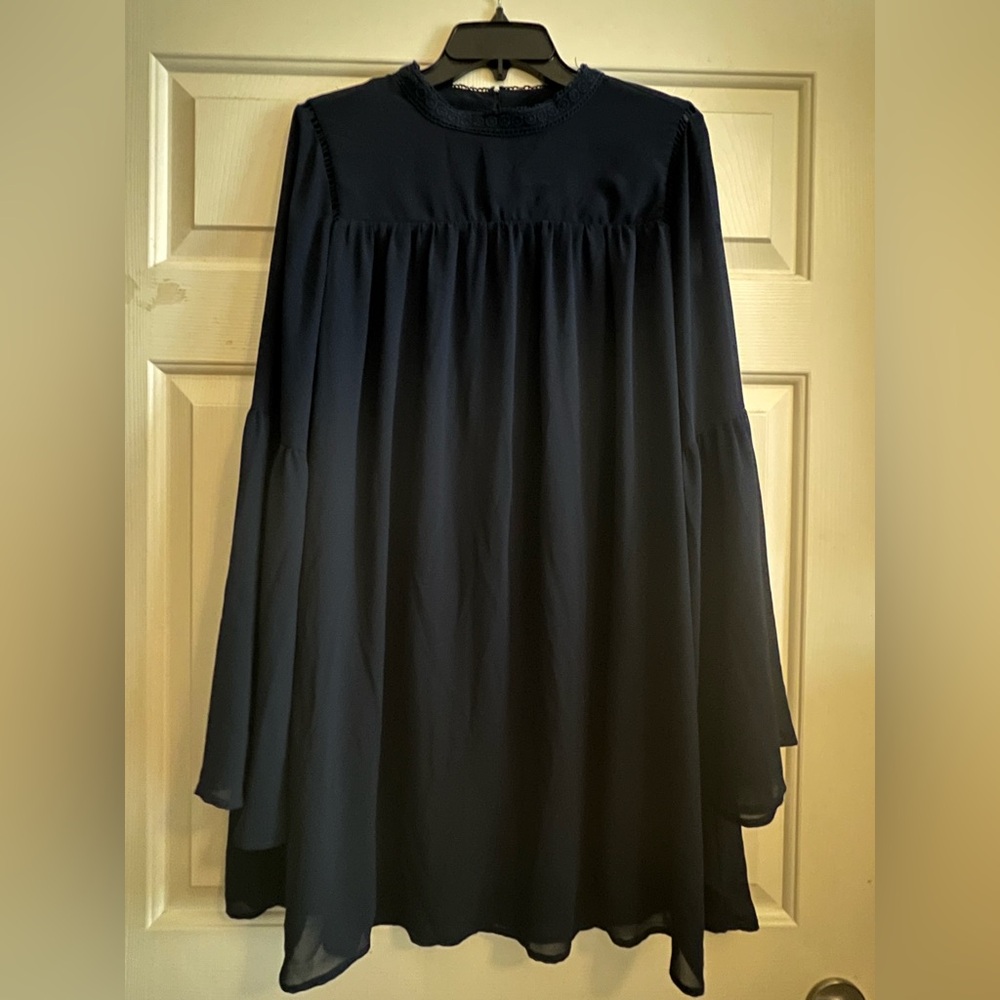 Love Richie Navy Long Sleeve Dress